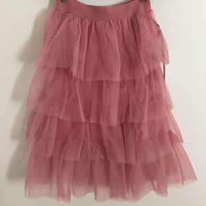 Forever 21 Tulle Midi Skirt